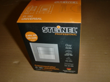 IR 180 Universal SI UP-Einsatz IR-Präsenzschalter mit Abdeckung silber